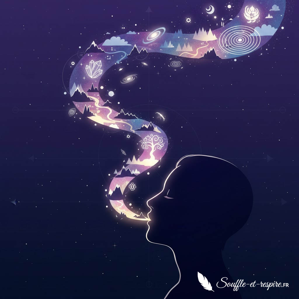 respiration holotropique voyage interieur illustration