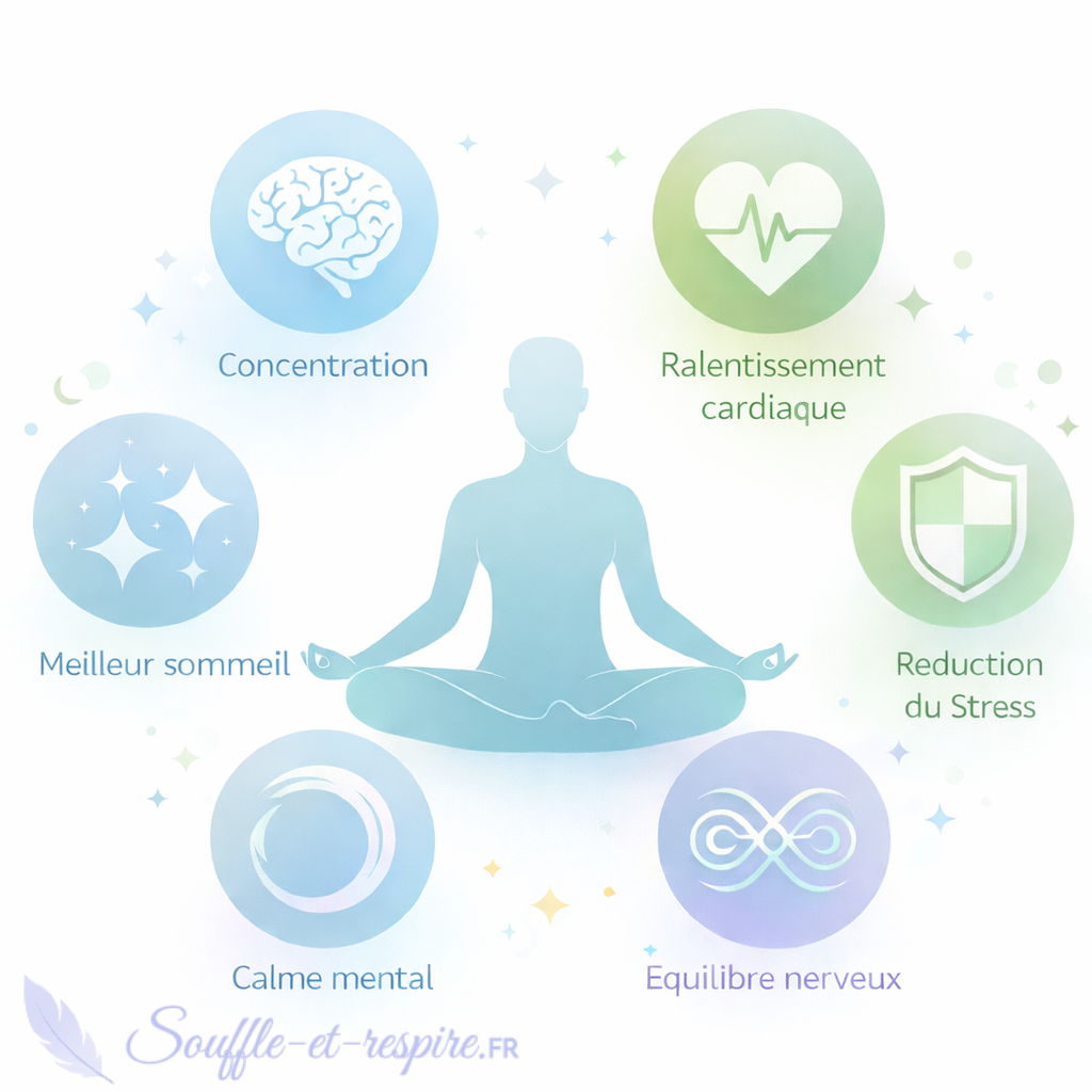 bienfaits respiration carree