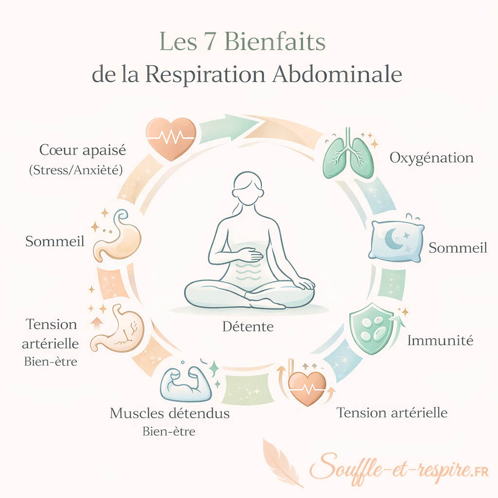 les bienfaits de la respiration abdominale
