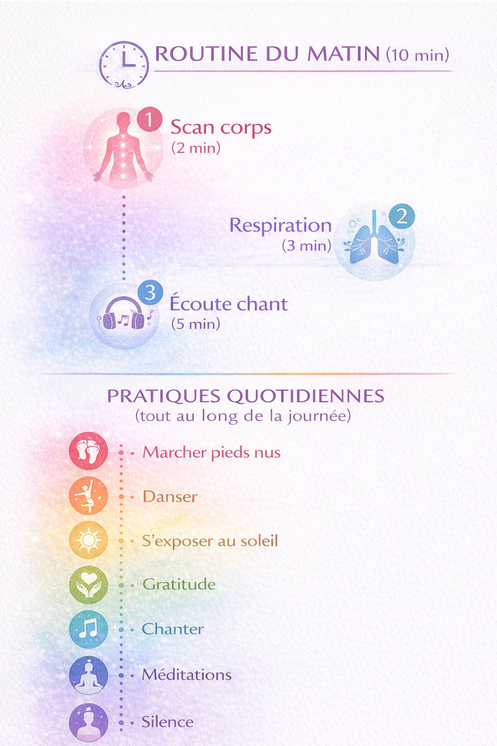 Routine quotidienne pour aligner les chakras Guide pratique minutes par jour Routine quotidienne pour aligner les chakras Guide pratique minutes par jour