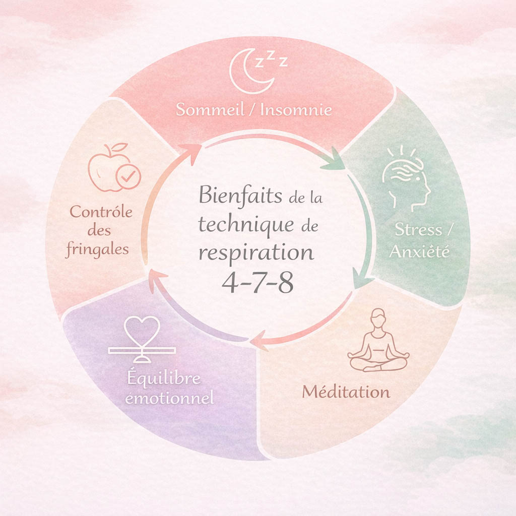 bienfaits respiration infographie