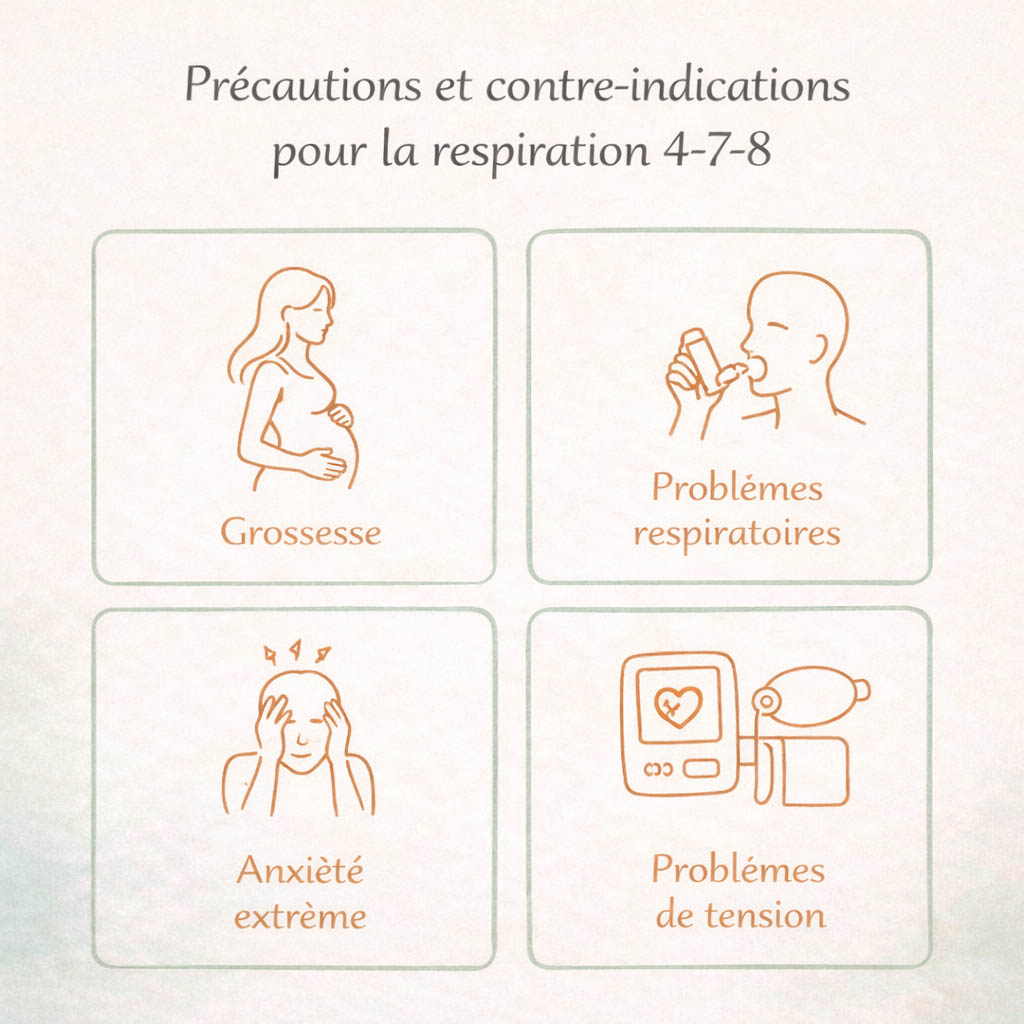 respiration 4-7-8 précautions contre-indications qui doit faire attention