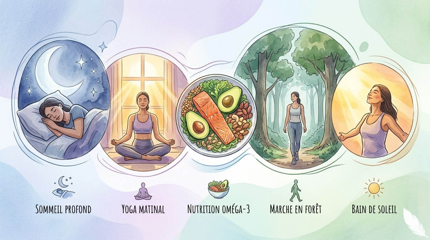 baisser cortisol quotidien au dela respiration